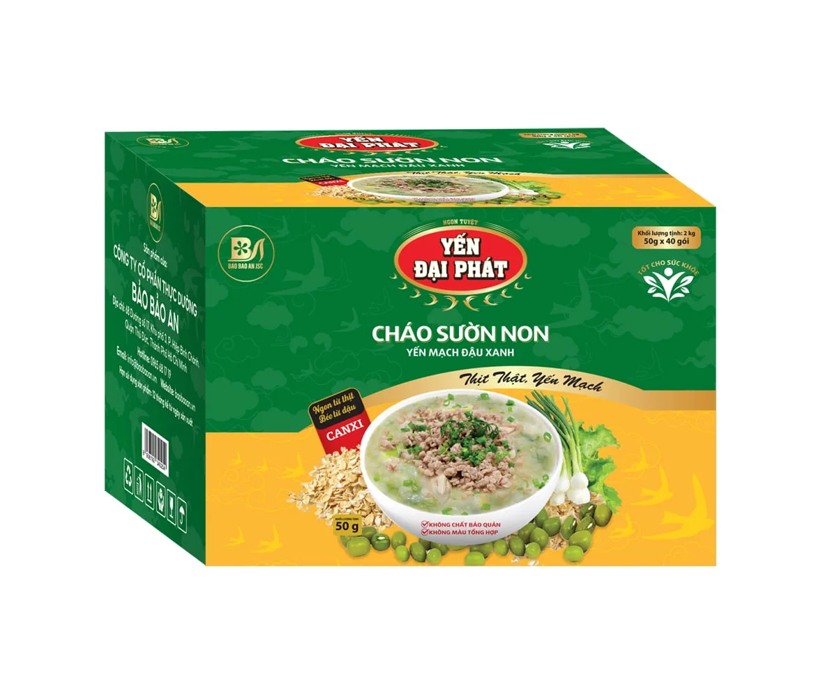 Cháo sườn non yến mạch đậu xanh — ảnh 2