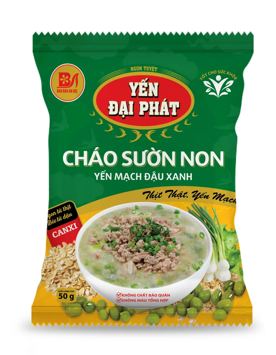 Cháo sườn non yến mạch đậu xanh — ảnh 3