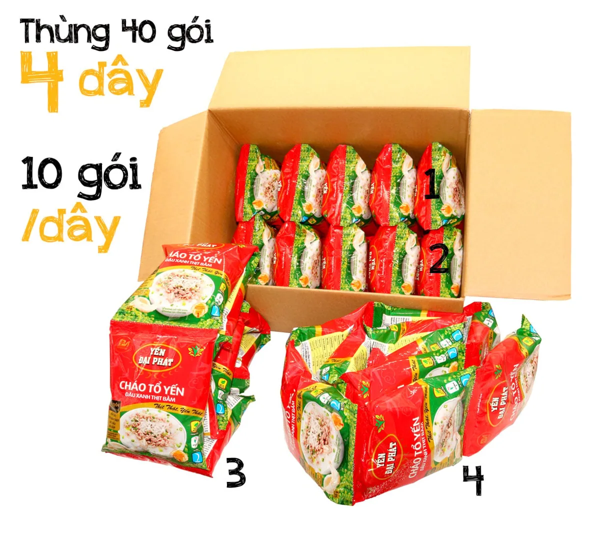Cháo tổ yến đậu xanh thịt bằm — ảnh 5