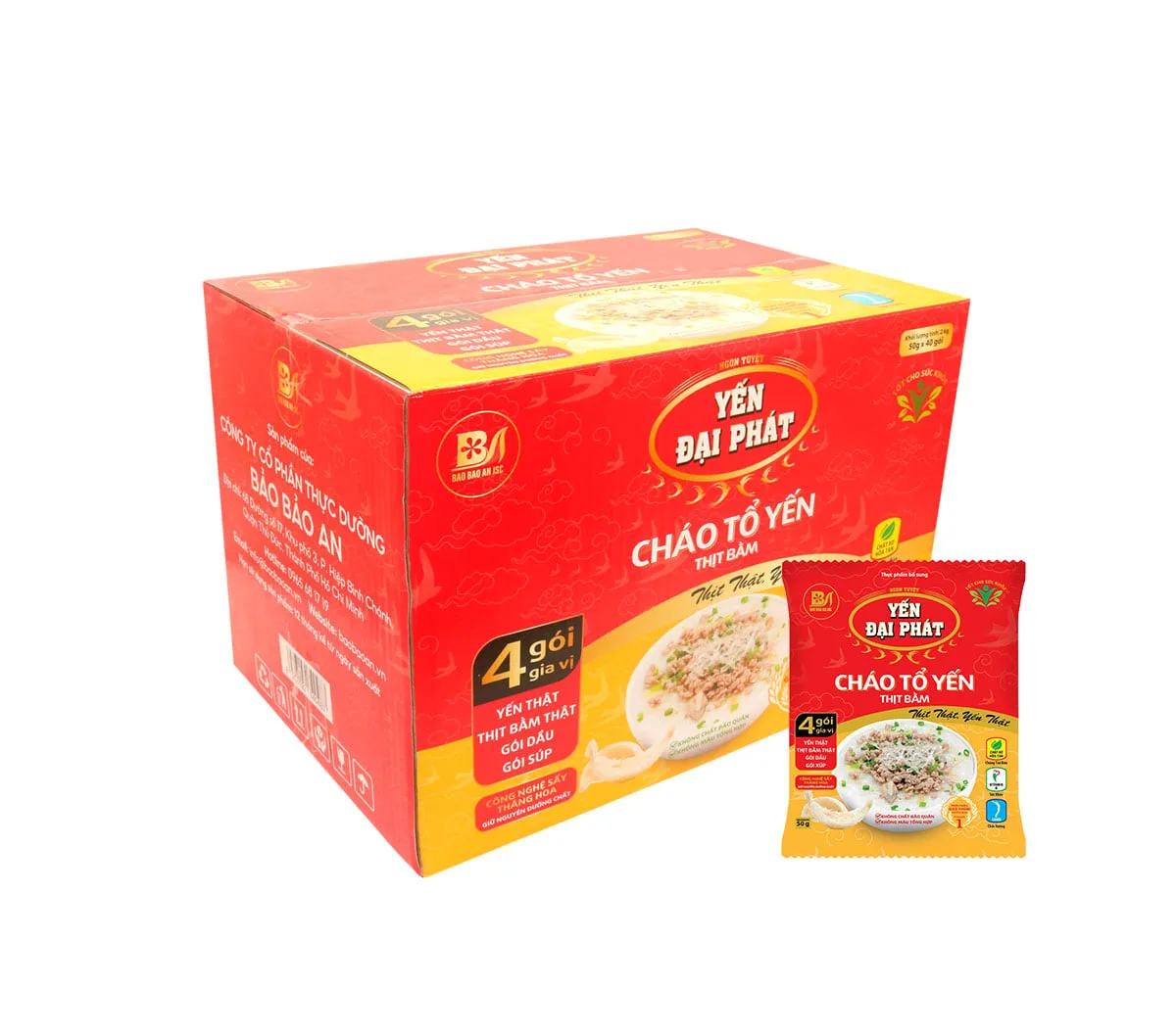 Cháo tổ yến thịt bằm